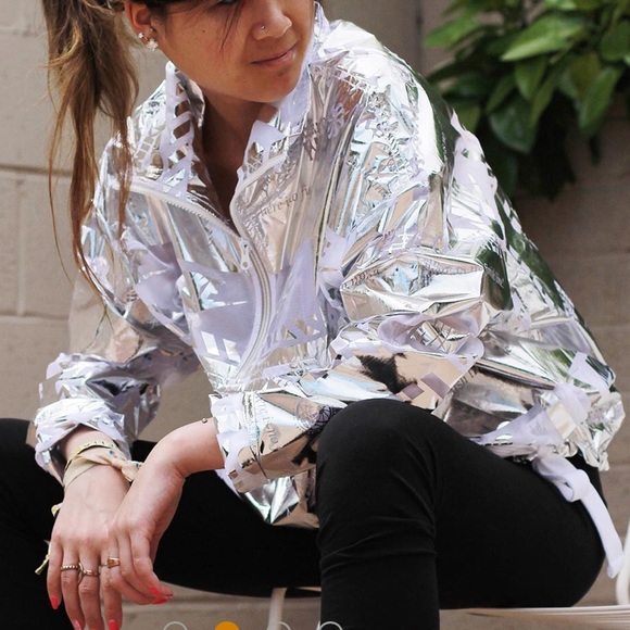 Nike Jackets & Blazers - NWT Nike Sportswear Metallic Jacket WMNS